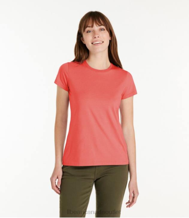 Clothing Soft Spruce H8XZ3503 Soft Stretch Supima Tee Women L.L.Bean