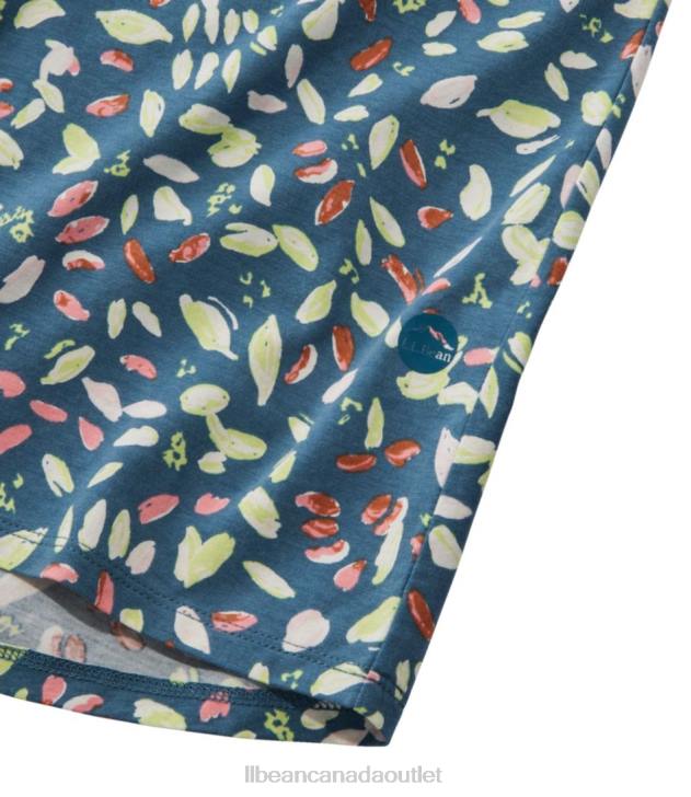 Clothing Storm Teal Abstract H8XZ3193 Beyond Soft V-Neck Tee Women L.L.Bean