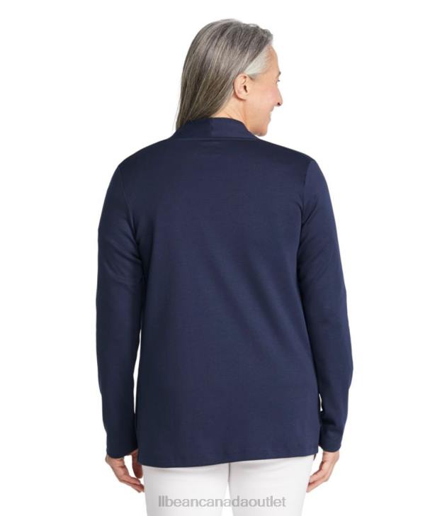 Clothing Warm Teal H8XZ12 Pima Cotton Open Cardigan Women L.L.Bean
