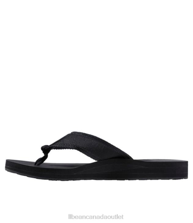 Footwear Black H8XZ1071 Maine Isle Flip-Flops Women L.L.Bean