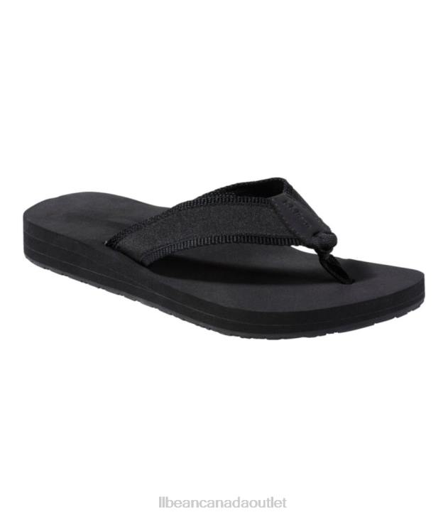 Footwear Black H8XZ1071 Maine Isle Flip-Flops Women L.L.Bean