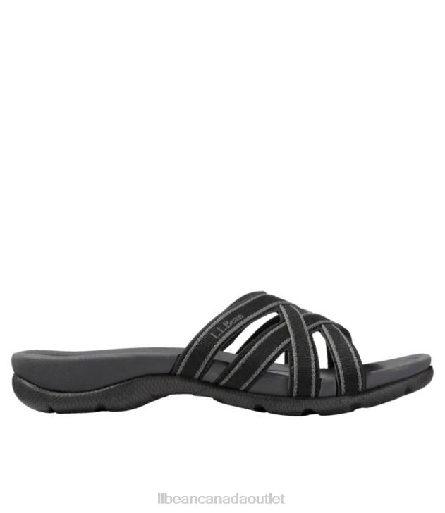 Footwear Black H8XZ6101 Boothbay Slide Sandals Women L.L.Bean