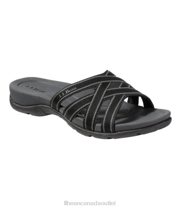 Footwear Black H8XZ6101 Boothbay Slide Sandals Women L.L.Bean