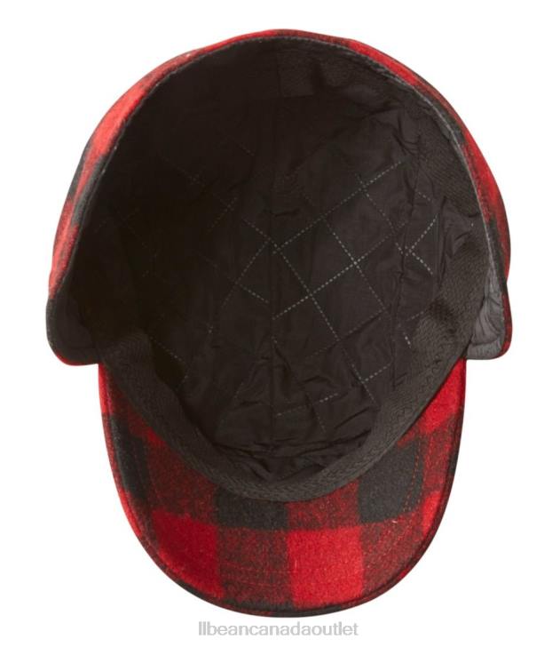 Outdoor Equipment Red/Black H8XZ3880 Maine Guide Wool Cap with PrimaLoft Women L.L.Bean