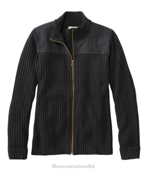 Outdoor Equipment Black H8XZ5946 Commando Full Zip Sweater Women L.L.Bean
