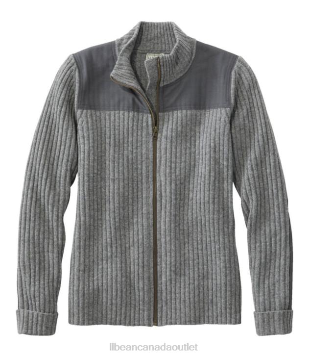Outdoor Equipment Gray Heather H8XZ3401 Commando Full Zip Sweater Women L.L.Bean
