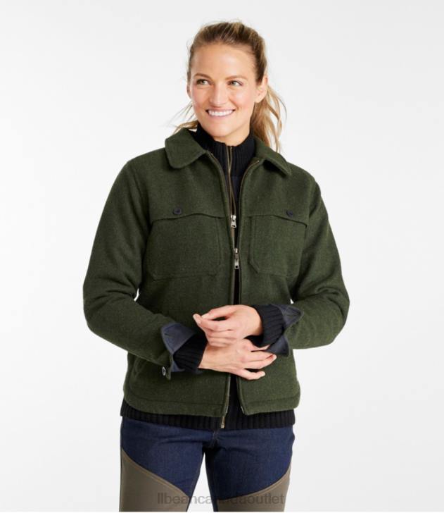 Outdoor Equipment Loden H8XZ190 Maine Guide Zip Front Jac-Shirt with Primaloft Women L.L.Bean