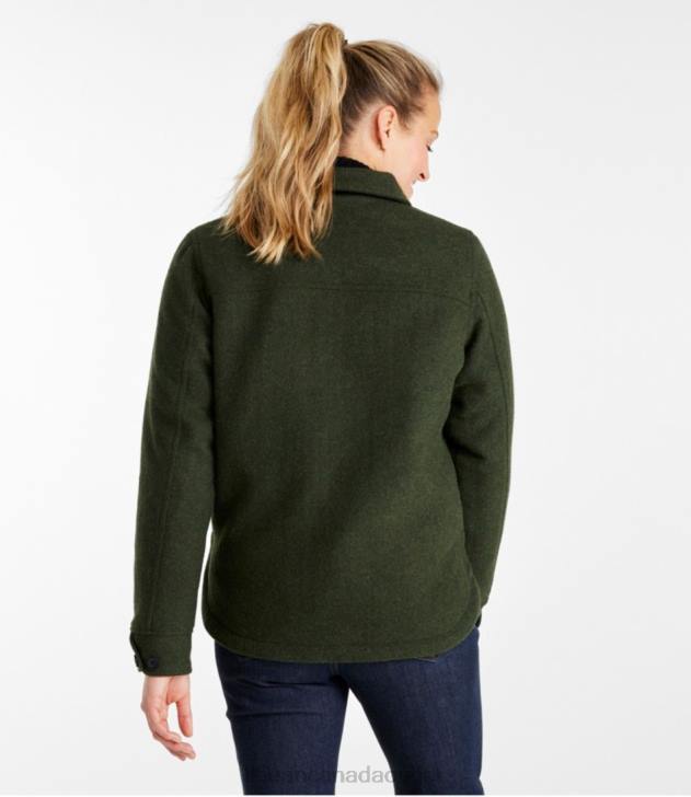 Outdoor Equipment Loden H8XZ190 Maine Guide Zip Front Jac-Shirt with Primaloft Women L.L.Bean