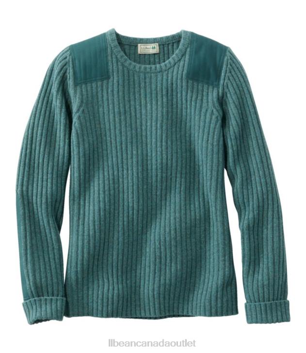 Outdoor Equipment Soft Spruce Heather H8XZ540 Commando Crewneck Sweater Women L.L.Bean
