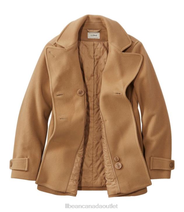 Outerwear Camel H8XZ886 Classic Lambswool Peacoat Women L.L.Bean