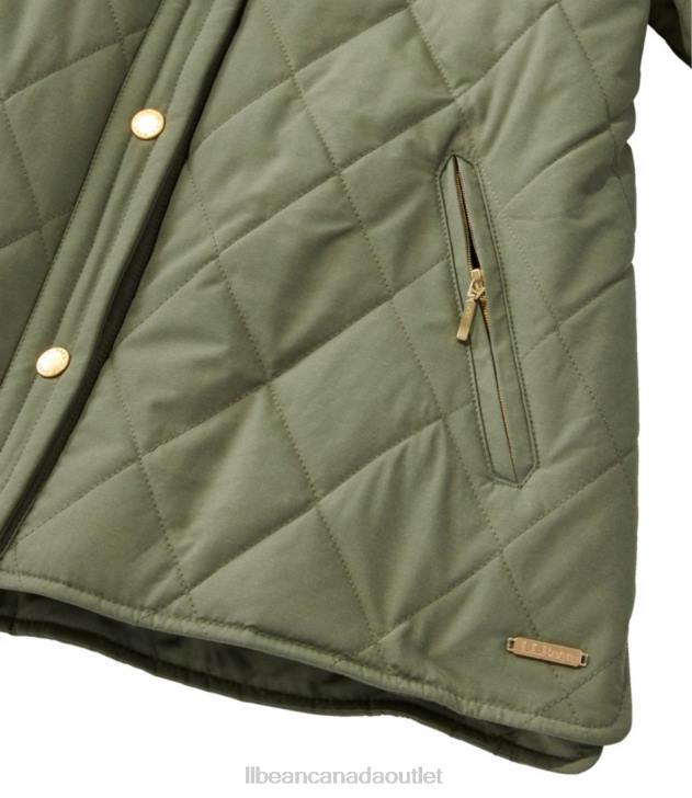 Outerwear Deep Olive H8XZ6033 Cozy Quilted Jacket Women L.L.Bean