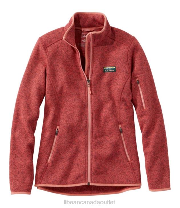 Outerwear Deep Coral H8XZ7216 Sweater Fleece Full-Zip Jacket Women L.L.Bean