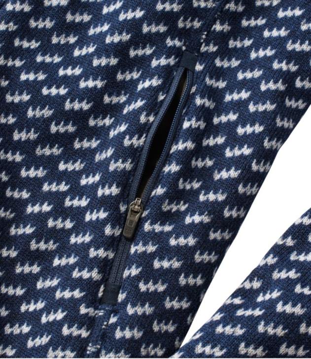 Outerwear Teal Blue Fracture H8XZ552 Sweater Fleece Full-Zip Jacket Women L.L.Bean