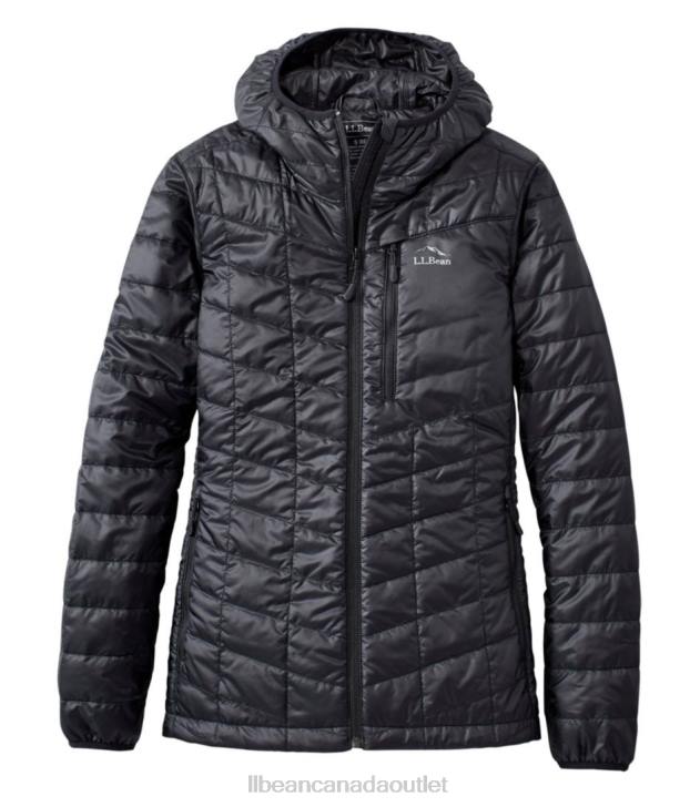 Outerwear Black H8XZ6022 PrimaLoft Packaway Hooded Jacket Women L.L.Bean