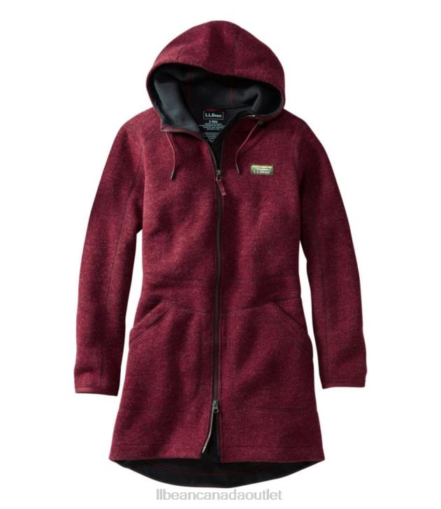 Outerwear Burgundy Heather H8XZ5092 WoolTek Coat Women L.L.Bean