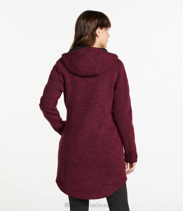 Outerwear Burgundy Heather H8XZ5092 WoolTek Coat Women L.L.Bean