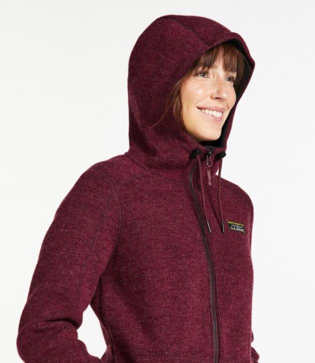 Outerwear Burgundy Heather H8XZ5092 WoolTek Coat Women L.L.Bean