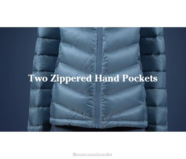 Outerwear Carbon Navy H8XZ5080 Ultralight 850 Down Hooded Jacket Women L.L.Bean