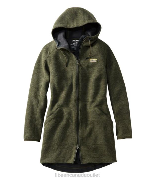Outerwear Deep Forest Heather H8XZ856 WoolTek Coat Women L.L.Bean