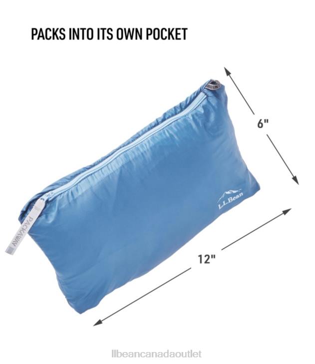 Outerwear Foggy Blue/Pale Sky Blue H8XZ824 PrimaLoft Packaway Hooded Jacket Women L.L.Bean
