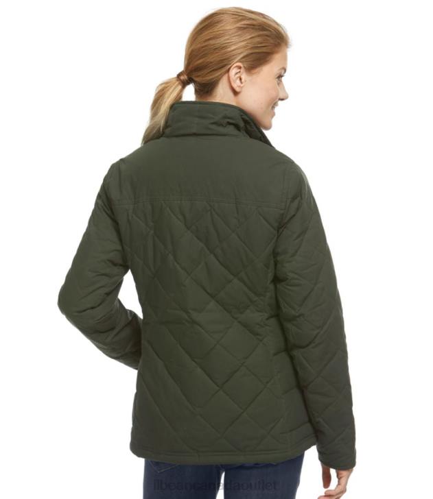 Outerwear Loden H8XZ895 Upcountry Waxed-Cotton Down Jacket Women L.L.Bean