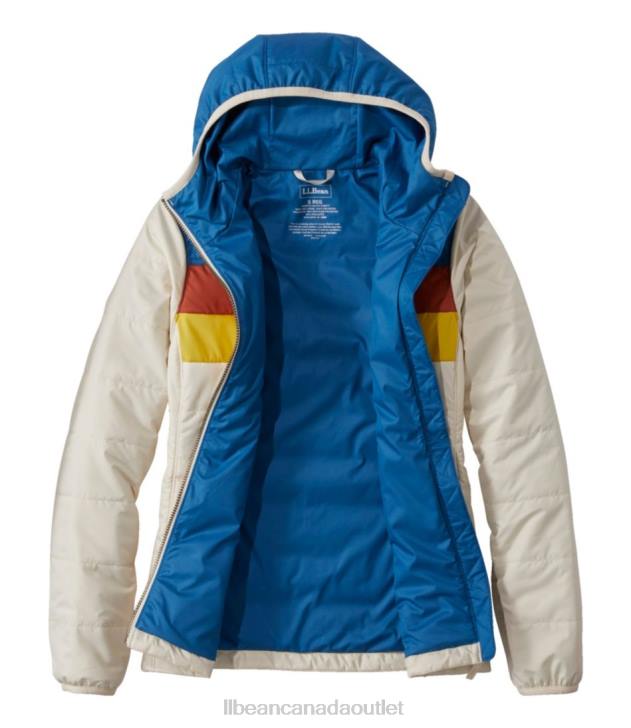 Outerwear Marine Blue/Natural H8XZ3628 Mountain Classic Puffer Hooded Jacket Women L.L.Bean