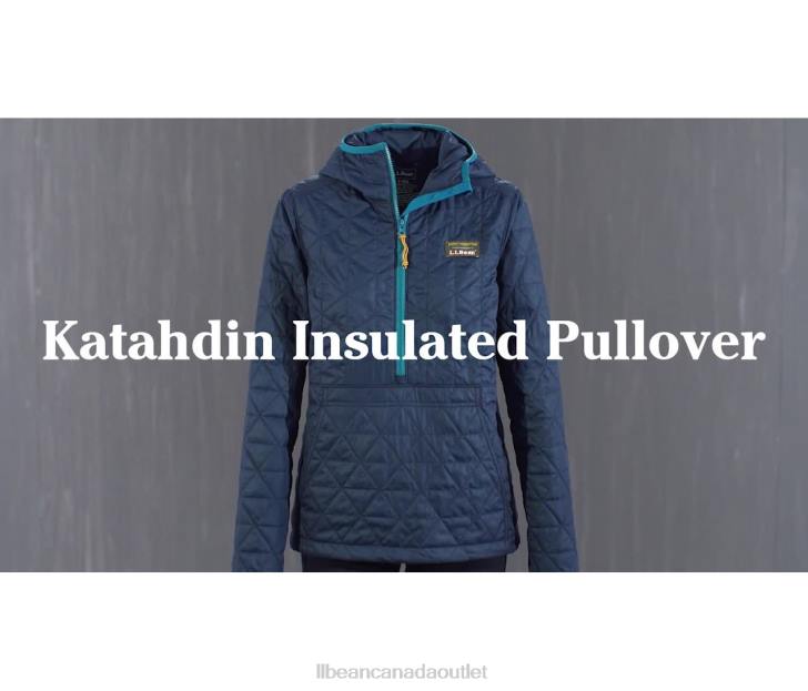 Outerwear Mariner Blue H8XZ5089 Katahdin Insulated Pullover Women L.L.Bean