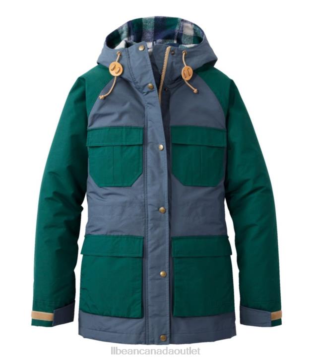 Outerwear Storm Blue/Black Forest Green H8XZ3688 Original Baxter State Parka '82 Women L.L.Bean