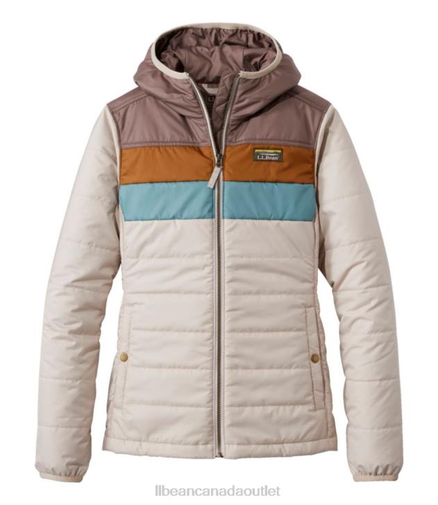 Outerwear Taupe Brown/Gray Birch H8XZ862 Mountain Classic Puffer Hooded Jacket Women L.L.Bean
