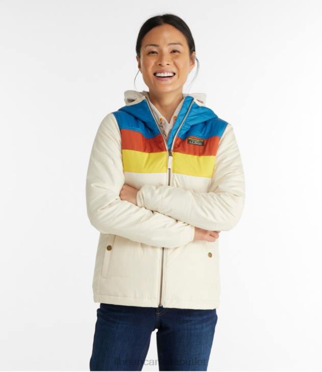 Outerwear Taupe Brown/Gray Birch H8XZ862 Mountain Classic Puffer Hooded Jacket Women L.L.Bean