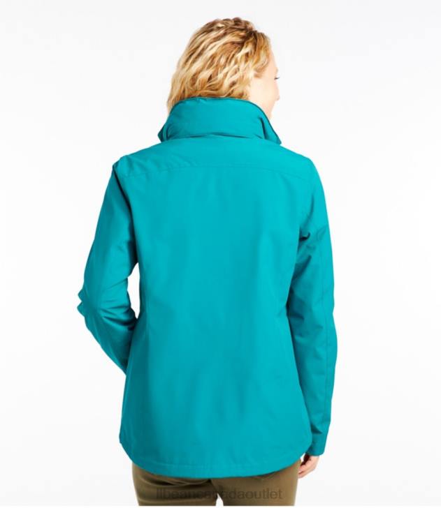 Outerwear True Teal/Sailcloth H8XZ3606 Sweater Fleece 3-in-1 Jacket Women L.L.Bean