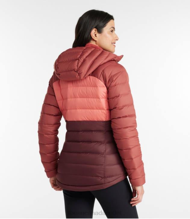 Outerwear Vintage Indigo/Mineral Blue H8XZ6046 Down Hooded Jacket Women L.L.Bean