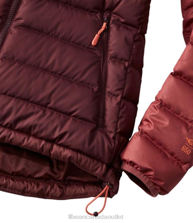 Outerwear Vintage Indigo/Mineral Blue H8XZ6046 Down Hooded Jacket Women L.L.Bean