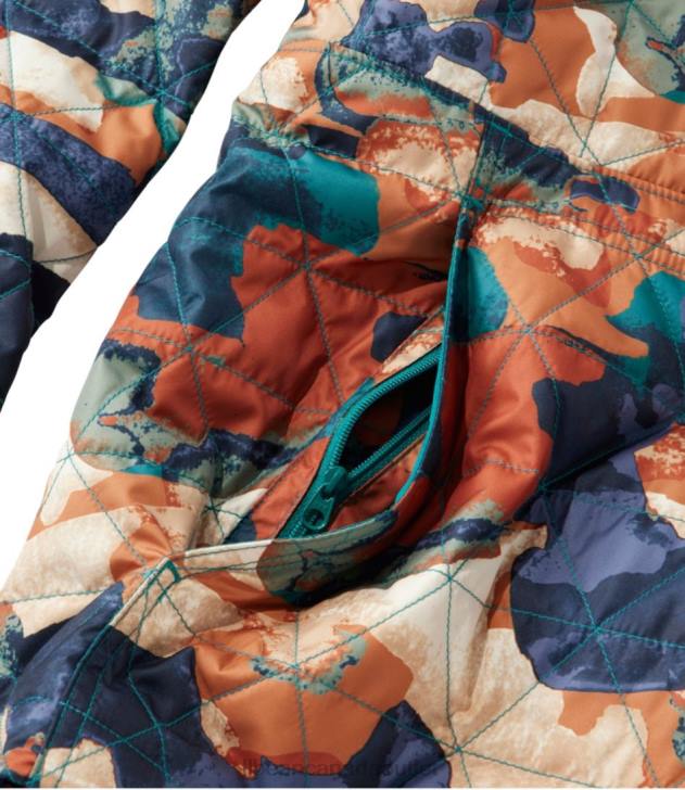 Outerwear Warm Teal Camo H8XZ3682 Katahdin Insulated Pullover Women L.L.Bean