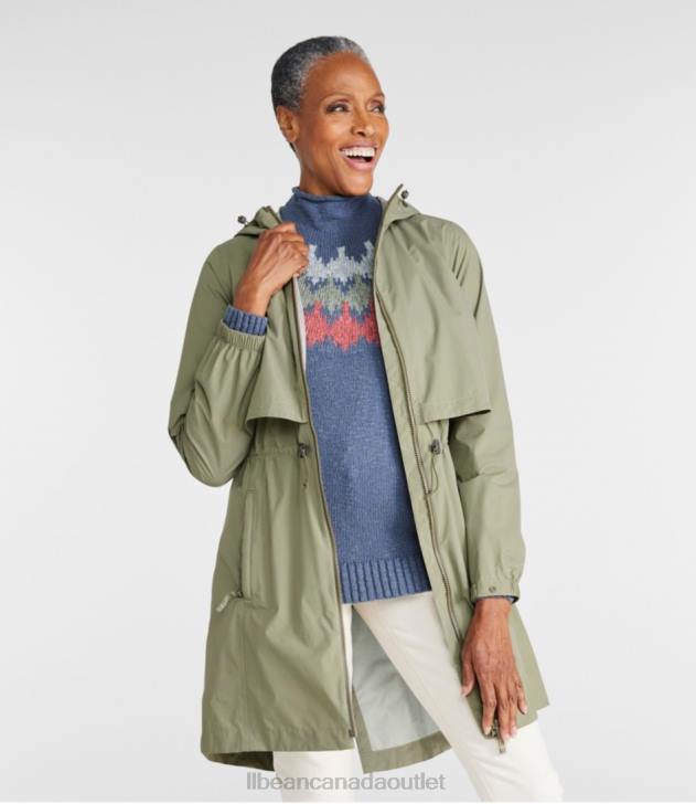 Outerwear Bright Bronze H8XZ839 Meridian Rain Coat Women L.L.Bean