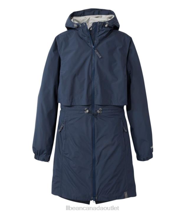 Outerwear Carbon Navy H8XZ3605 Meridian Rain Coat Women L.L.Bean