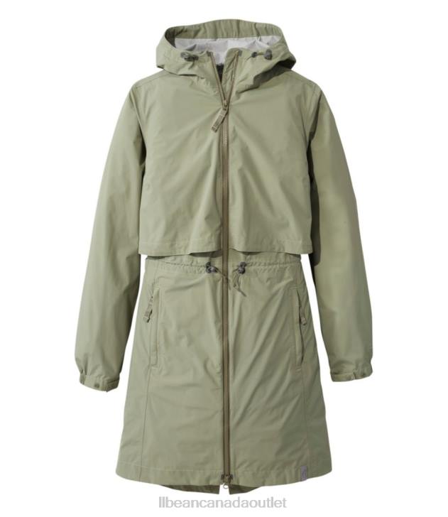 Outerwear Eucalyptus H8XZ6668 Meridian Rain Coat Women L.L.Bean