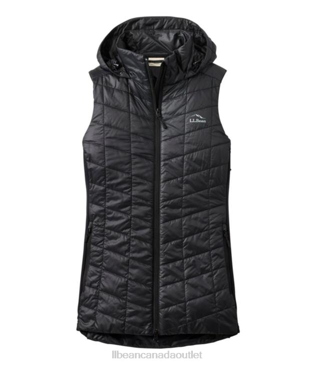 Outerwear Black H8XZ3617 PrimaLoft Packaway Long Vest Women L.L.Bean