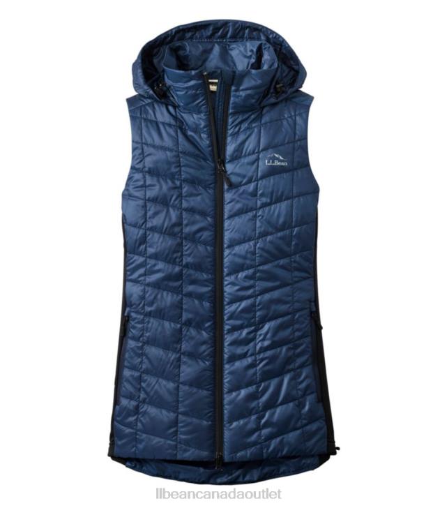 Outerwear Mariner Blue H8XZ851 PrimaLoft Packaway Long Vest Women L.L.Bean