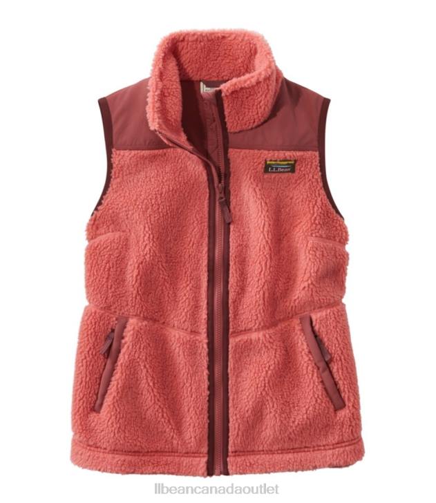 Outerwear Mineral Red H8XZ7057 Sherpa Fleece Vest Women L.L.Bean