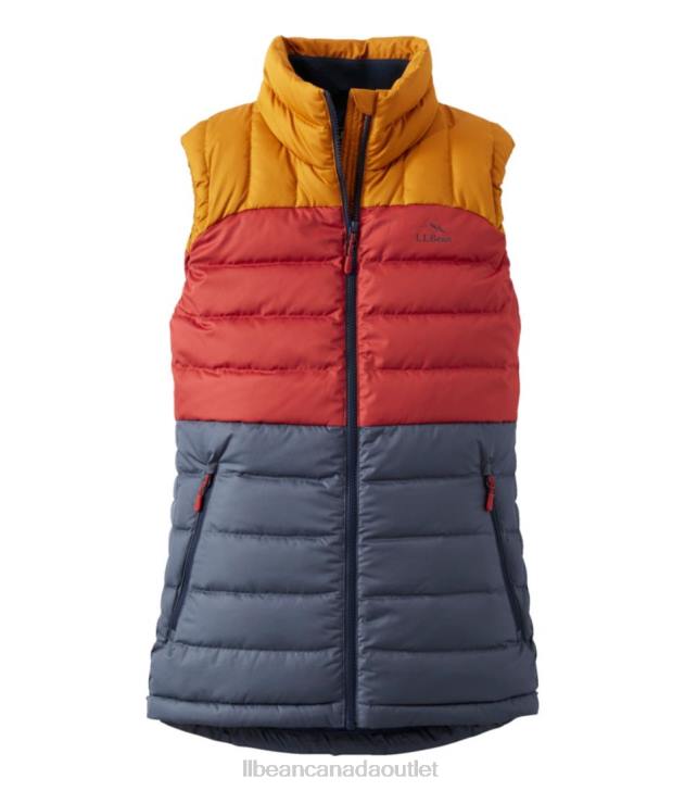 Outerwear Nautical Navy/Bright Bronze H8XZ918 Down Vest Women L.L.Bean