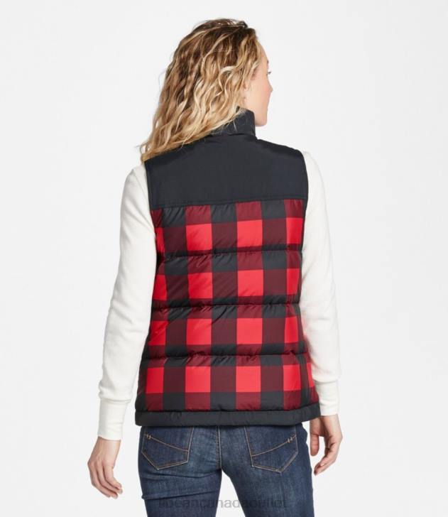 Outerwear Rich Red Buffalo Plaid H8XZ931 Mountain Classic Down Vest Women L.L.Bean