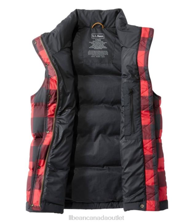 Outerwear Rich Red Buffalo Plaid H8XZ931 Mountain Classic Down Vest Women L.L.Bean