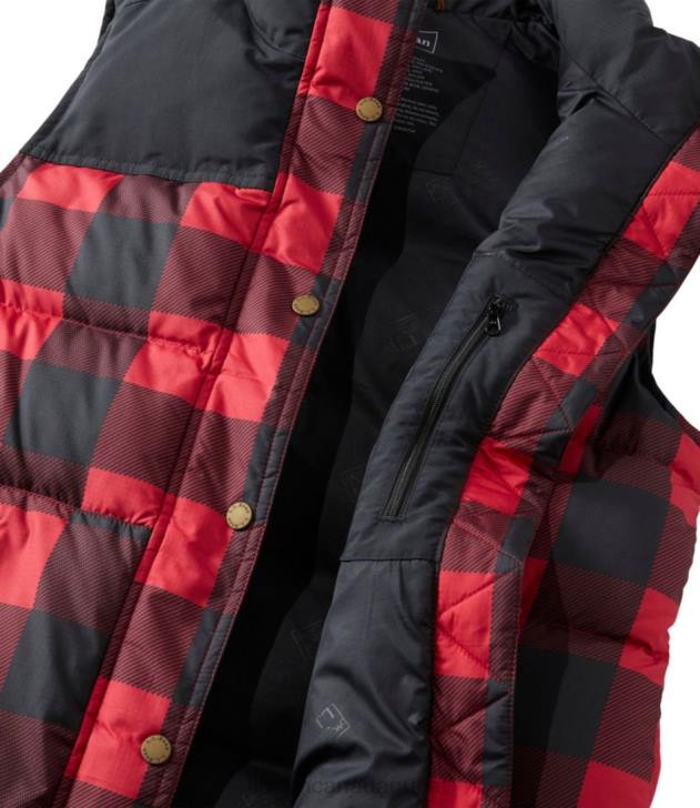 Outerwear Rich Red Buffalo Plaid H8XZ931 Mountain Classic Down Vest Women L.L.Bean