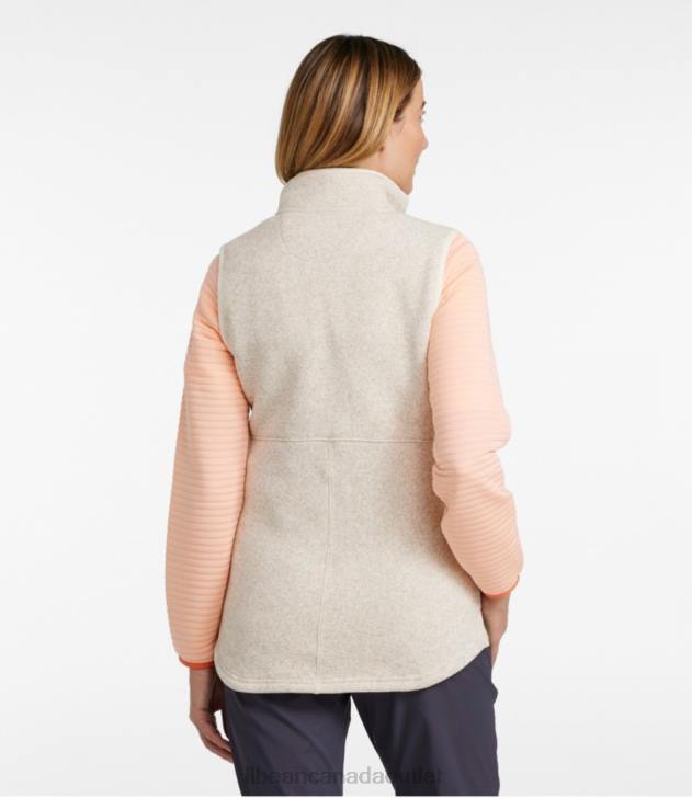 Outerwear Sailcloth H8XZ5887 Sweater Fleece Long Vest Women L.L.Bean