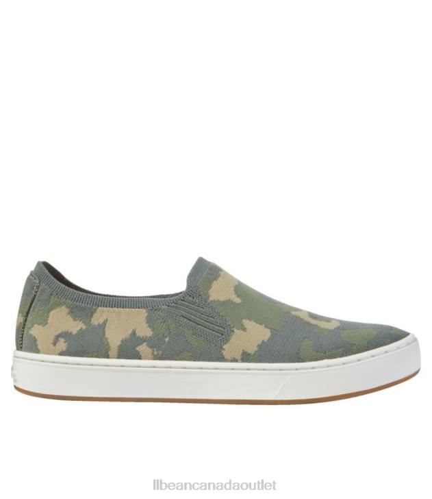 Footwear Deep Moss Camo H8XZ5179 Eco Bay Knit Sneakers Women L.L.Bean