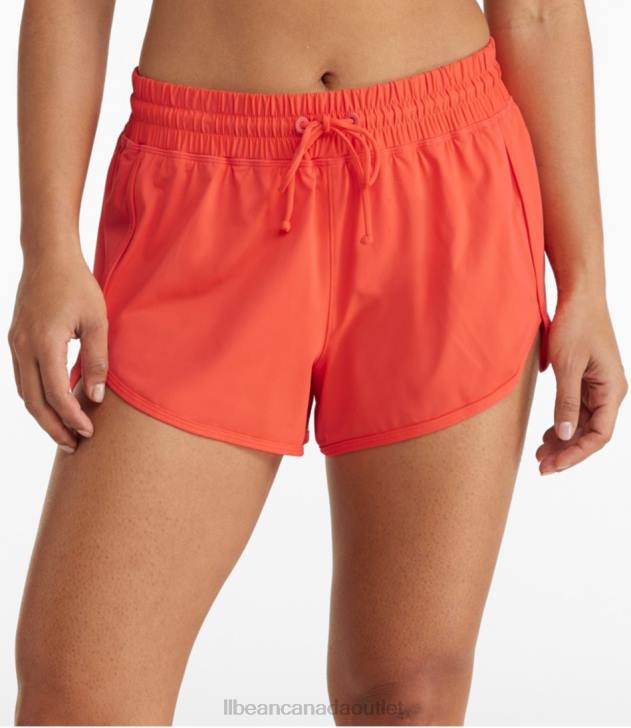 Clothing Hot Coral H8XZ5845 UPF 50+ Knit Shorts Women L.L.Bean