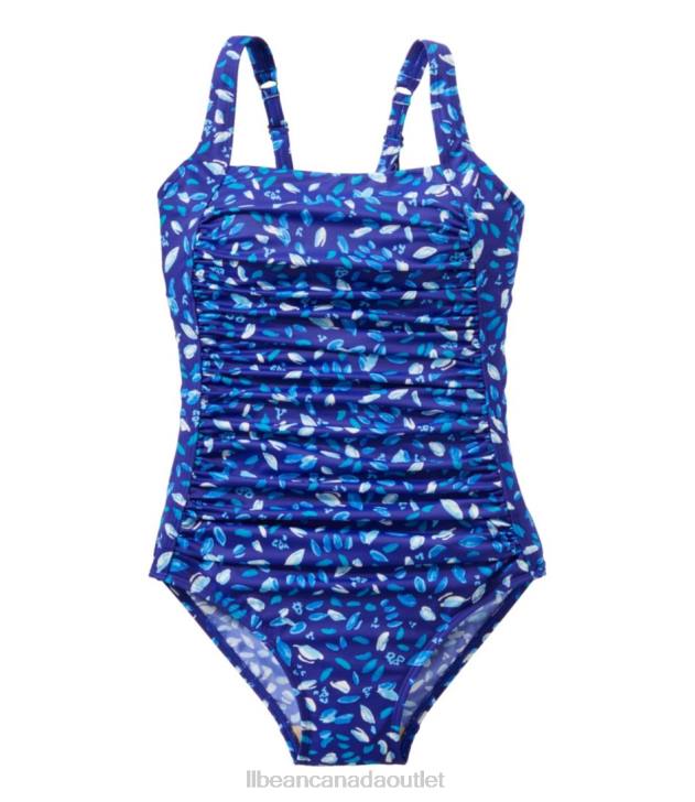 Clothing Classic Teal Blue Palm H8XZ3174 BeanSport Swimwear Women L.L.Bean