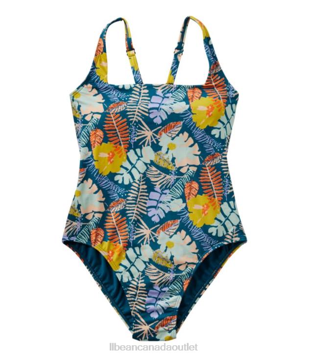 Clothing Multi Palms H8XZ387 New Currents Swimwear Women L.L.Bean