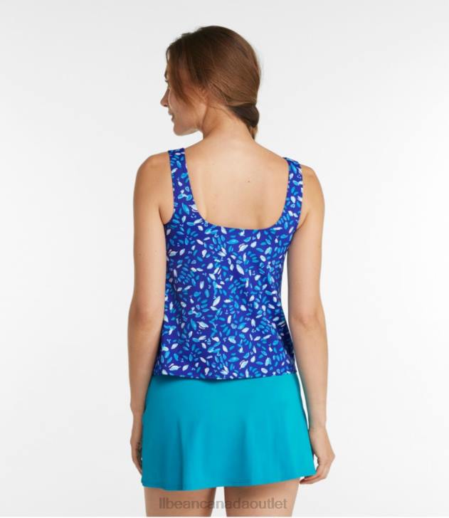 Clothing Darkest Navy Paisley H8XZ7286 BeanSport Swimwear Women L.L.Bean